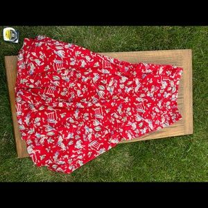 Flowy Western maxi dress.